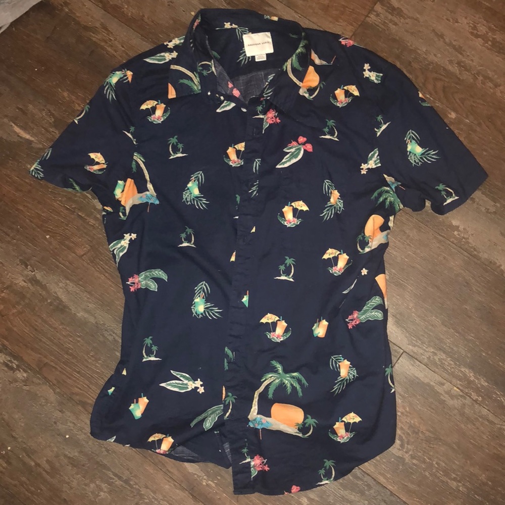 Tropical dress shirt.